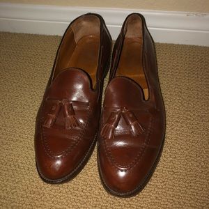 Alden brown tassel loafers